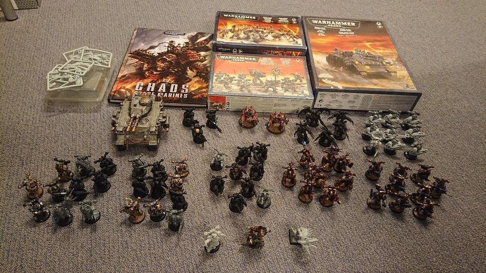 Armée Space Marine Du Chaos – Warhammer 40k – Figurines Occasion