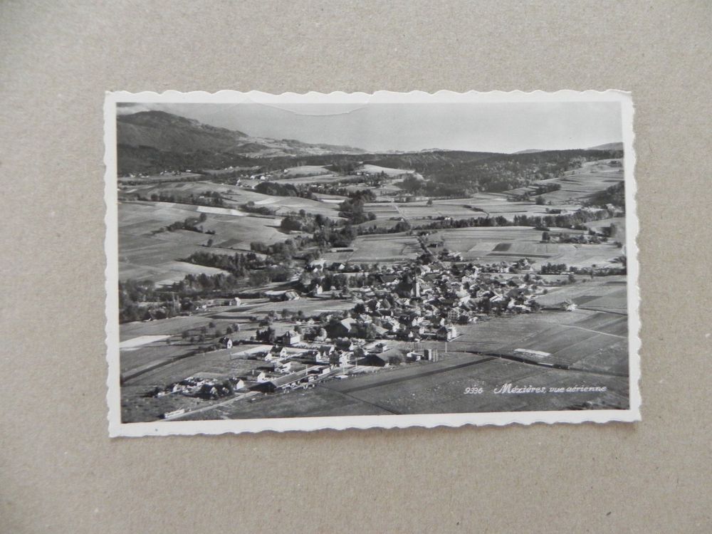 Carte Mézières VD Vaud Vue aérienne 1950 Kaufen auf Ricardo