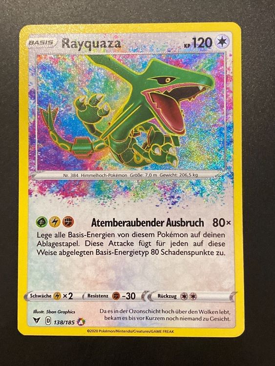 Pokemonkarte Rayquaza Amazing Rare | Kaufen auf Ricardo