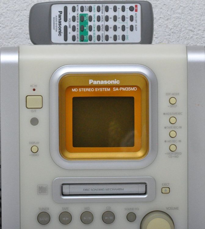 パナソニック ミニコンポ　SC-PM35MD CD MD 動作確認済