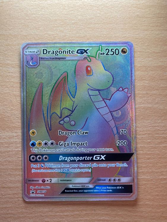 Dragonite GX Rainbow rare Full Art Kaufen auf Ricardo
