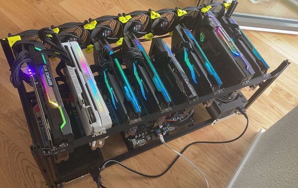 800 Mhs Mining Rig Nvidia 8x Rtx 3080 Kaufen Auf Ricardo 8574