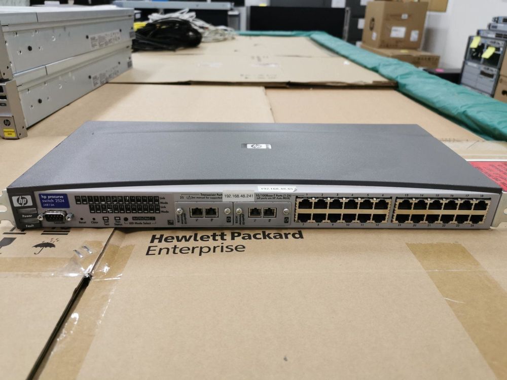 Hp procurve switch 2524 j4813a настройка