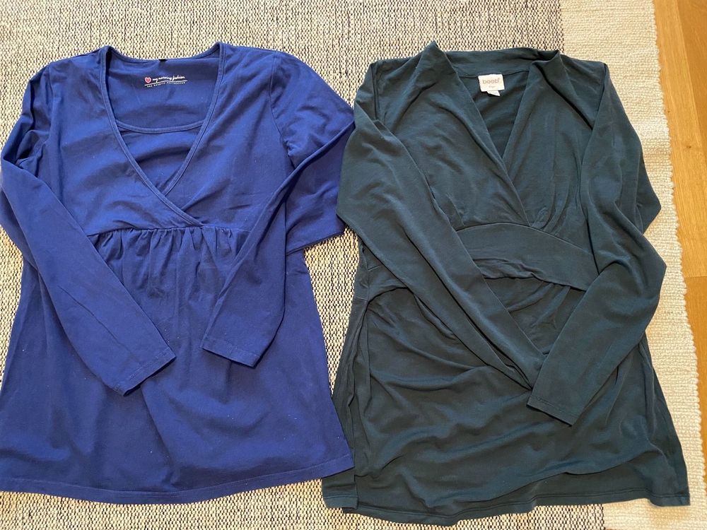 2x Schwangerschaft/Still - Shirts Gr.L 1
