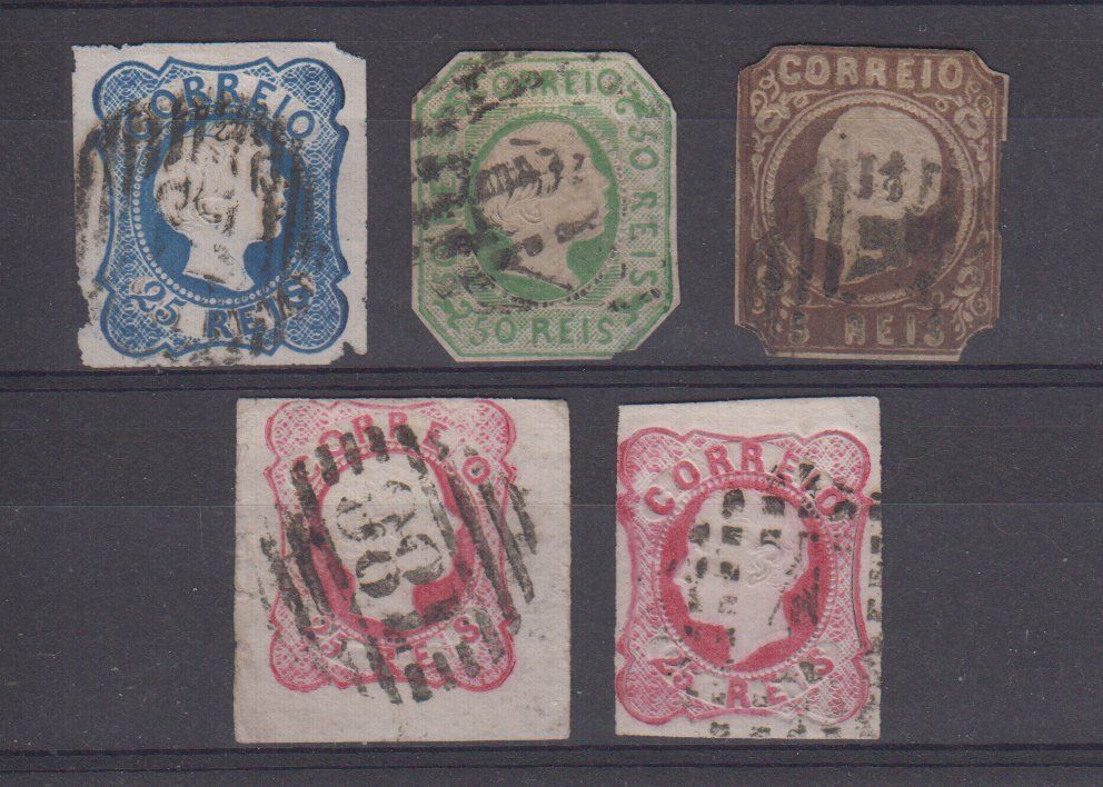 PORTUGAL 1855/1862 - Auswahl mit Mängeln 1