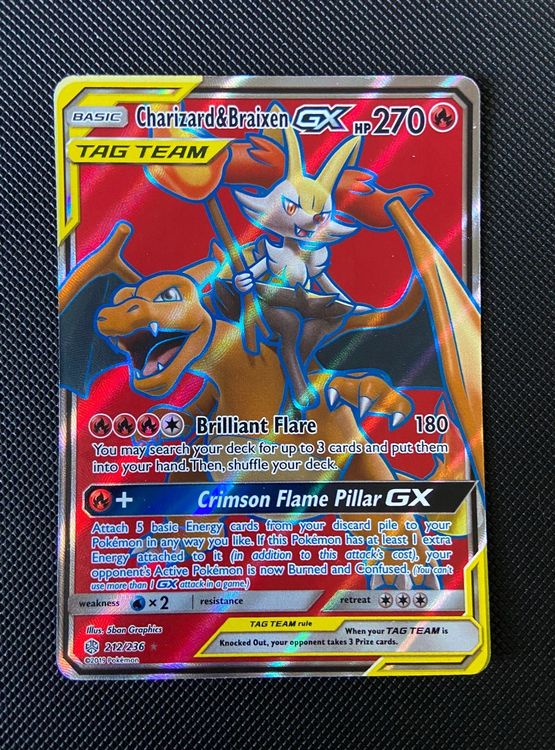 Charizard & Braixen GX Tag Team Full Art Kaufen auf Ricardo
