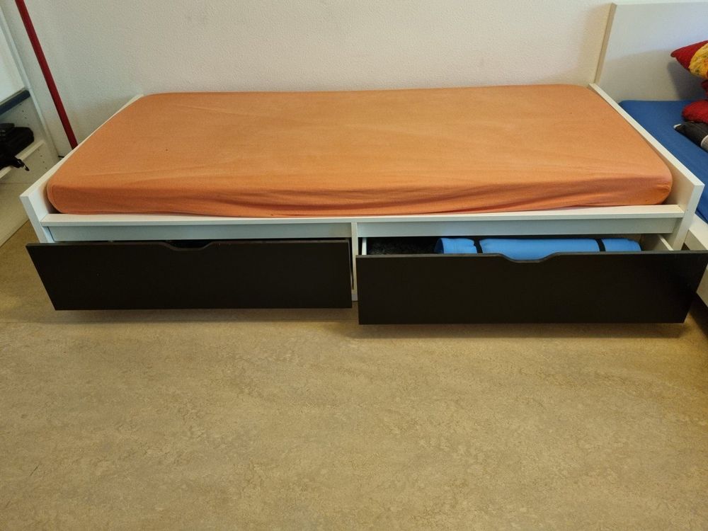 IKEA Bett 90x200 Mit Schubladen | Kaufen Auf Ricardo