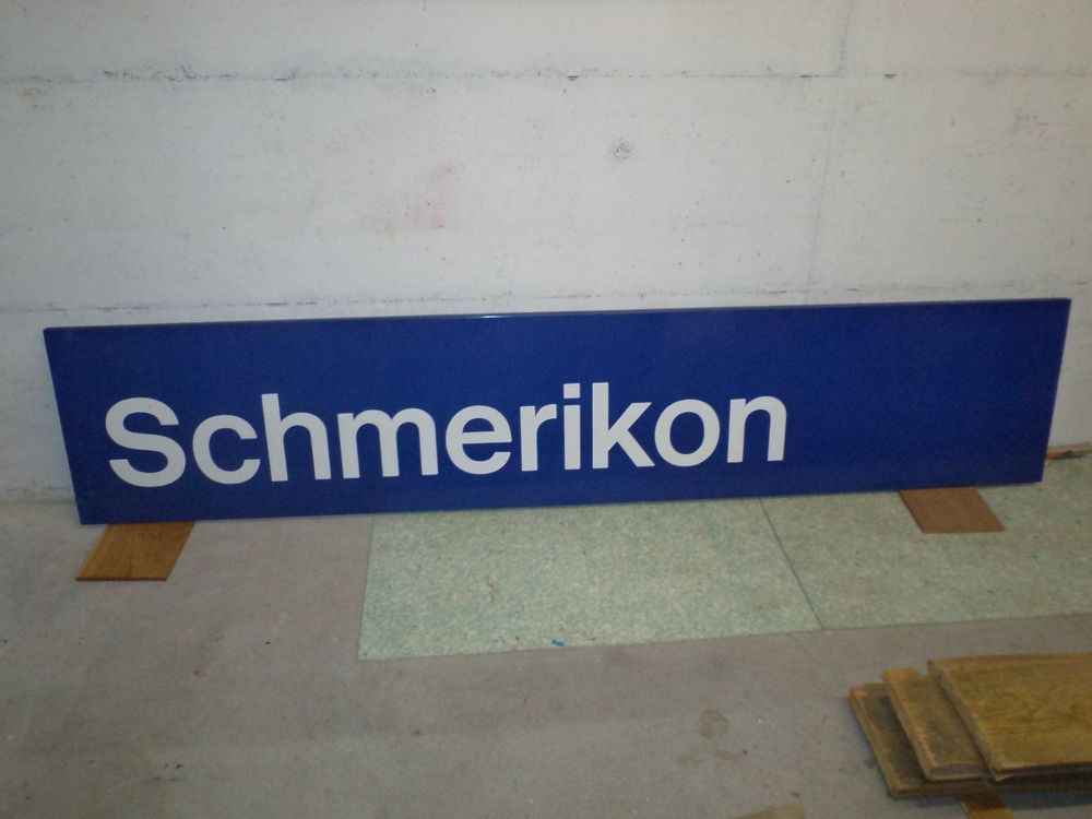 Schmerikon SBB Bahnhofsschild 1
