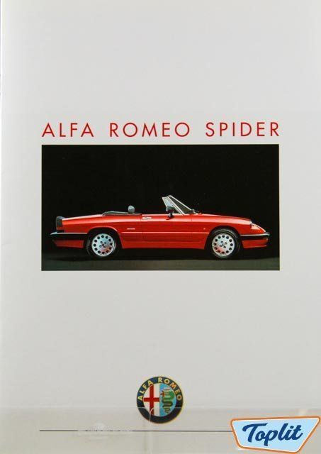 PROSPEKT ALFA ROMEO SPIDER FL/QV - 1989 1