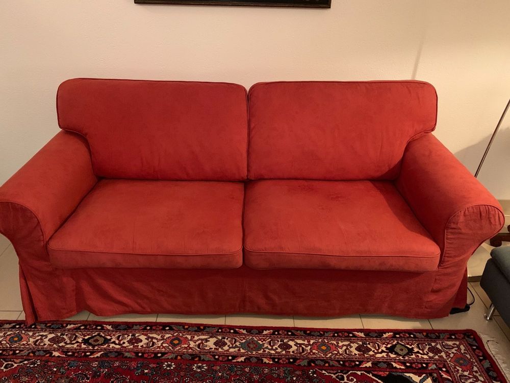 Schlaf Sofa Ecktorp IKEA Rot Kaufen Auf Ricardo