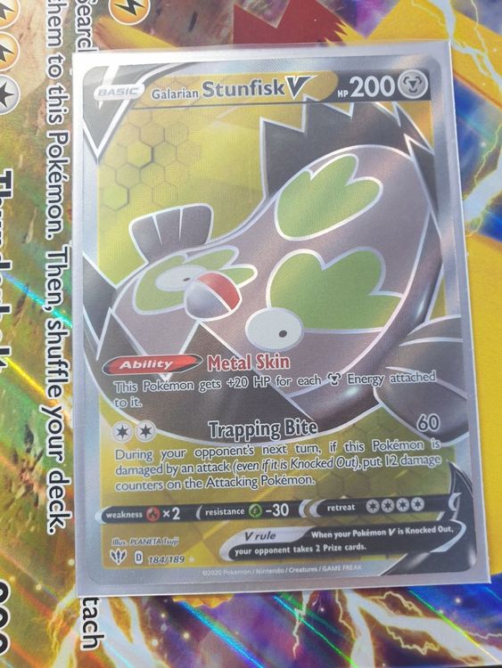 Galarian Stunfisk V alt art ab 1 Fr Kaufen auf Ricardo