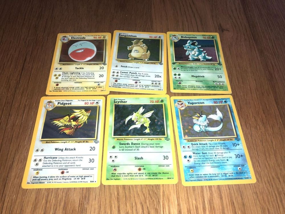 Pokemon Jungle Set 6 Holos 12 Rares Kaufen auf Ricardo