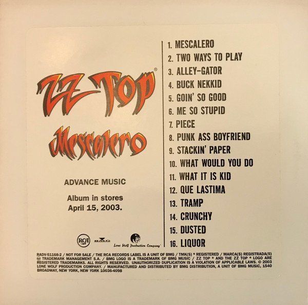 ZZ Top Mescalero Kaufen auf Ricardo