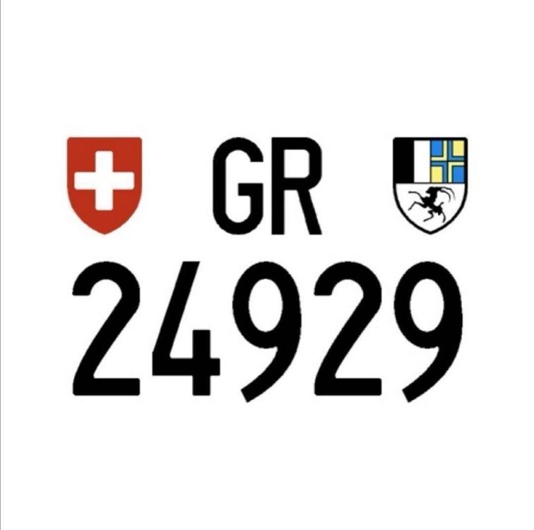 Kontrollschild GR 24929 1