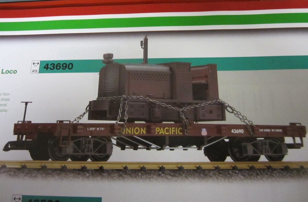LGB 43690 - USA wagon porte locomotive 1