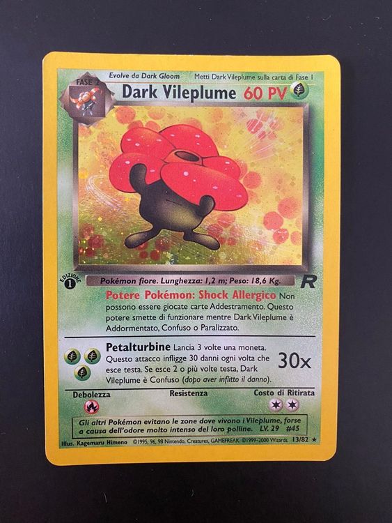 Dark VileplumeHoloExcellent1 ed. Kaufen auf Ricardo