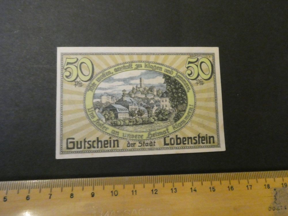Dt. Reich 1921, Lobenstein in Thüringen 1