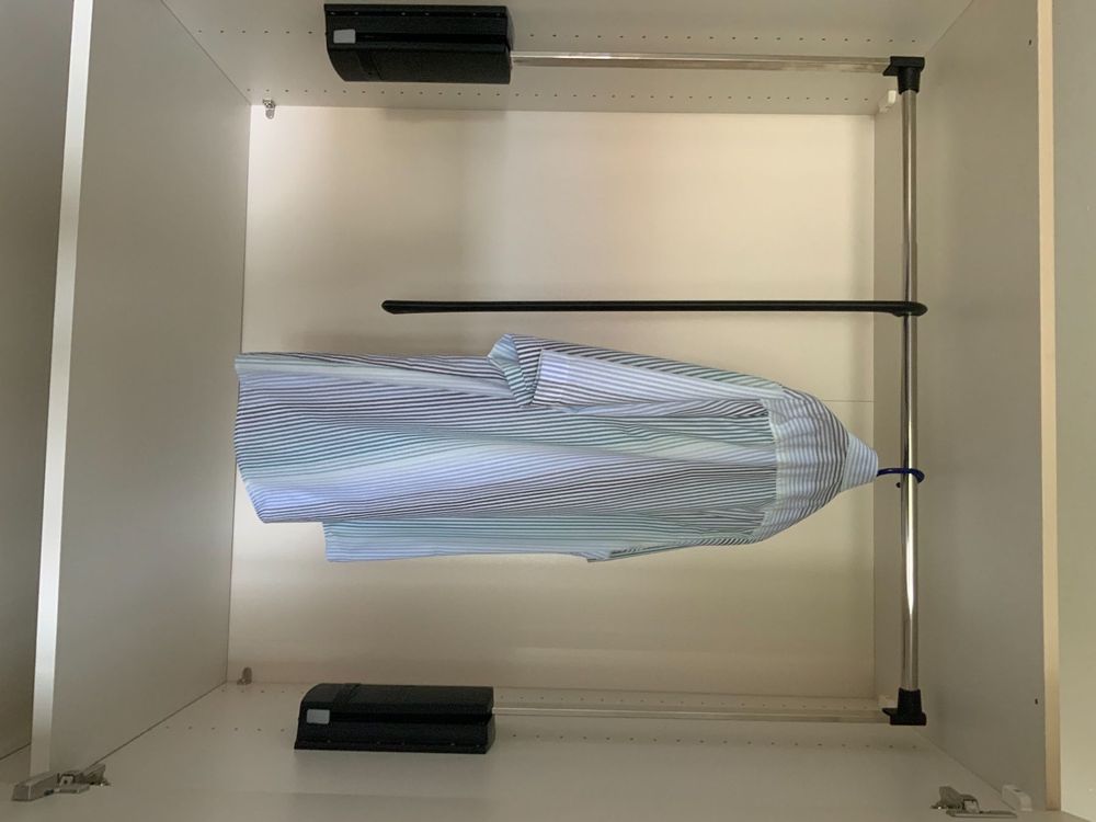 Emuca Kleiderstange Abklappbar - Platzsparend Für Schrank 450-600mm