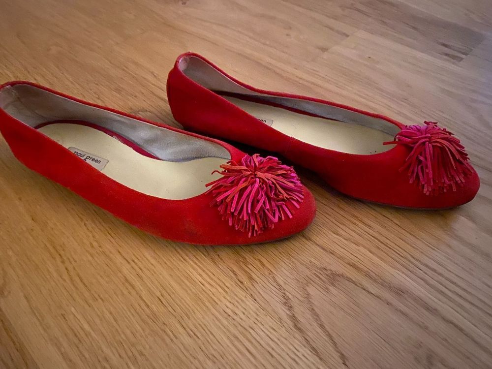 rote ballerinas paul green