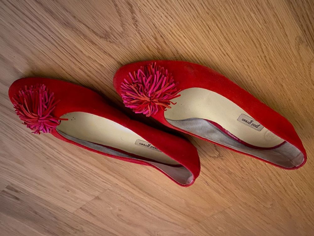 rote ballerinas paul green