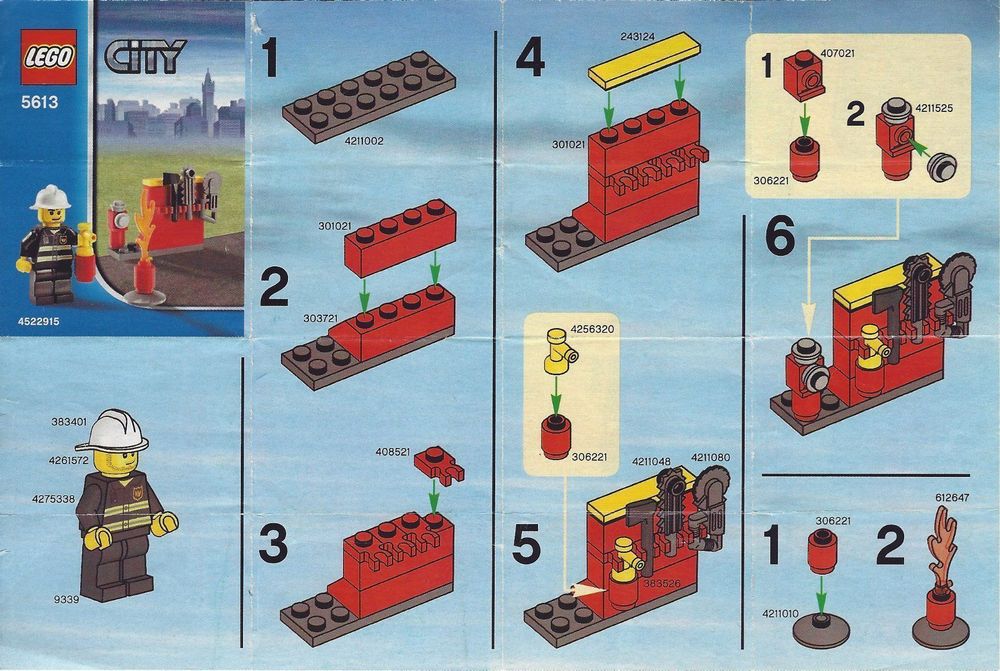 LEGO 5613 City – Feuerwehrmann 1