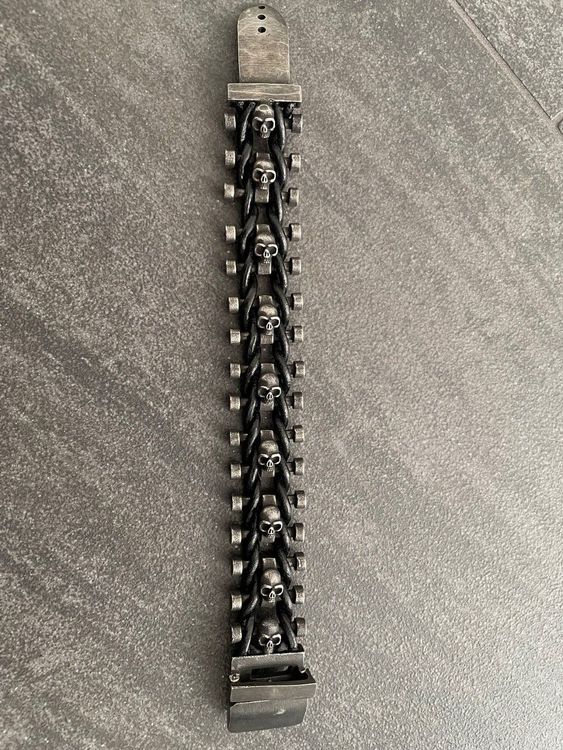 Skull Armband / Bikerarmband 1