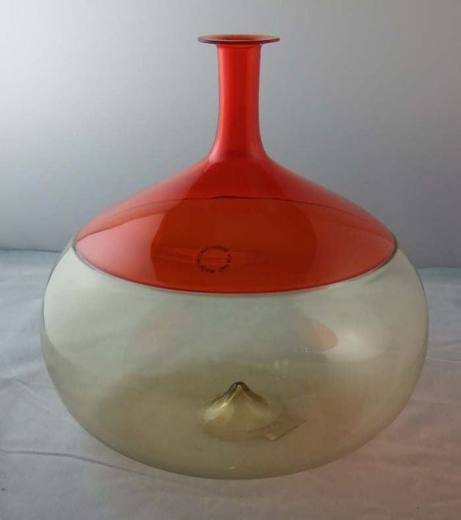 Vase Venini rot gelb 1987 Kaufen auf Ricardo