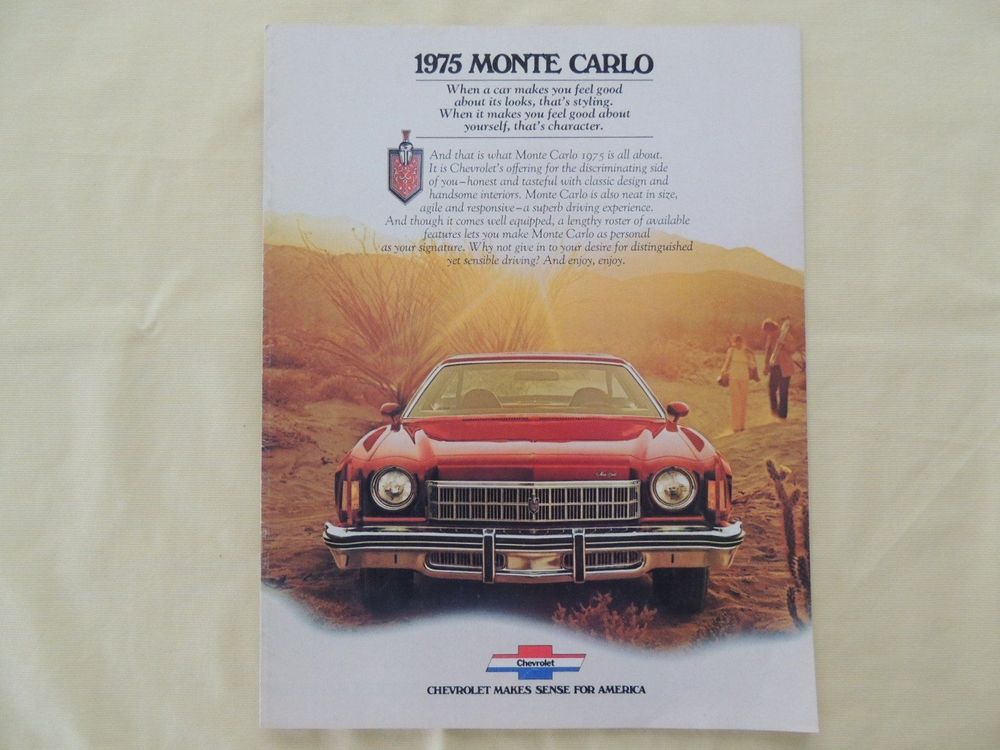Chevrolet Monte Carlo 1975 Prospekt Kaufen auf Ricardo