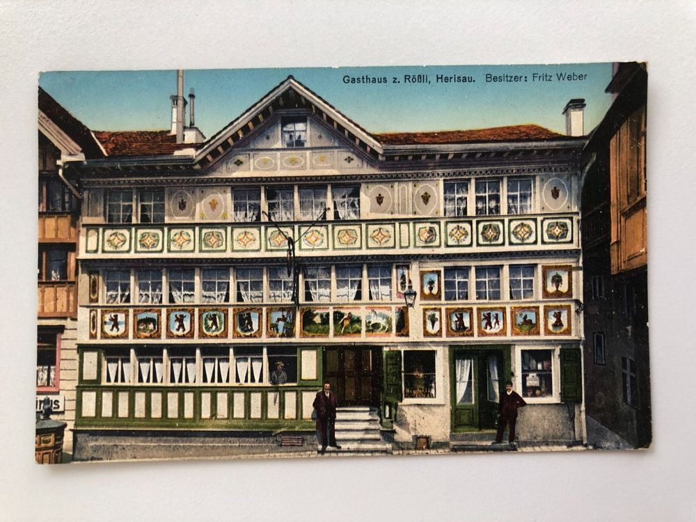 Postkarte Gasthaus Rössli Herisau Kaufen Auf Ricardo