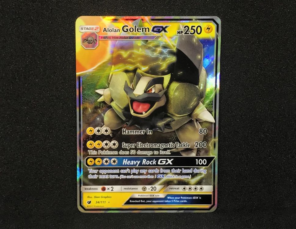 Alolan Golem GX Full Art PokemonKarte Kaufen auf Ricardo