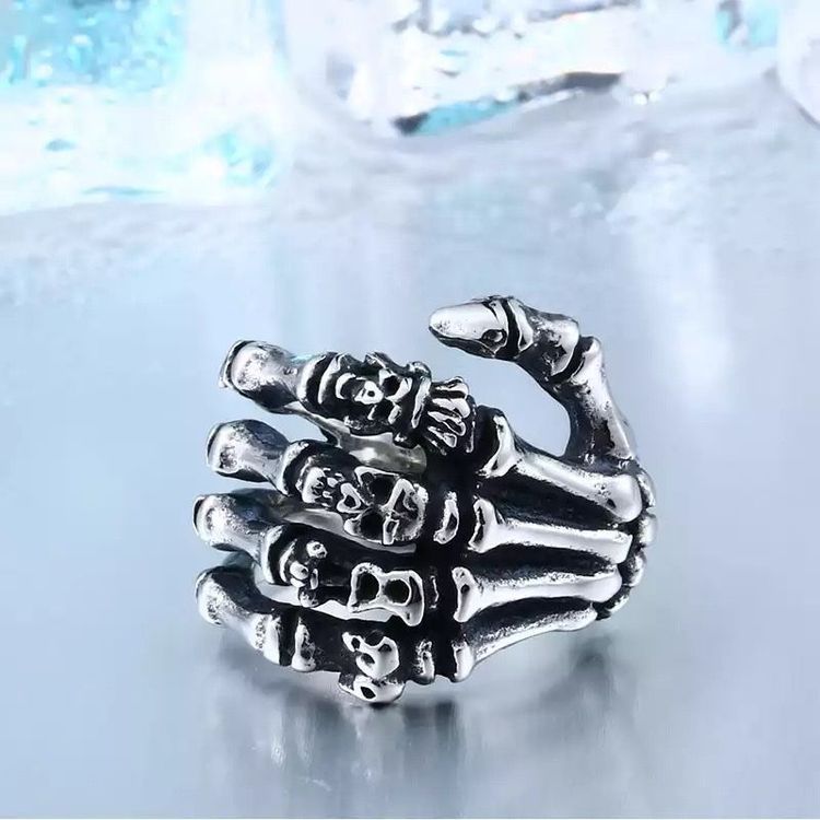 Men ring Finger bones skull Kaufen auf Ricardo