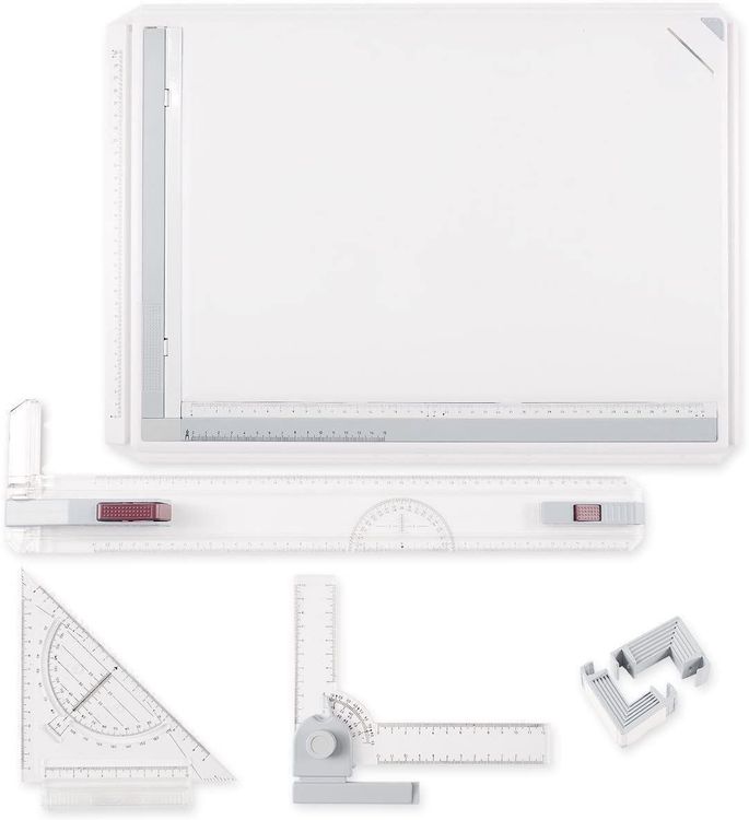 NEWFUN Zeichenplatte A3 - Zeichenbrett Mit Paralleler Zeichenbahn & Winkelmesser