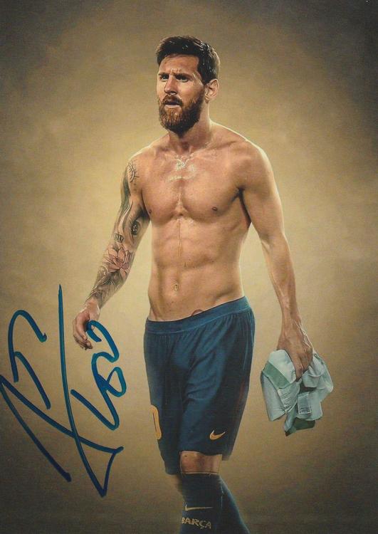 LIONEL MESSI Autographe Original Acheter Sur Ricardo