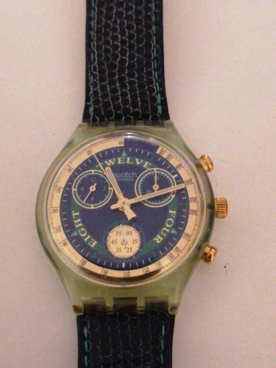 Swatch SB02B400 Checkpoint Black Chrono Watch available at Tic Watches