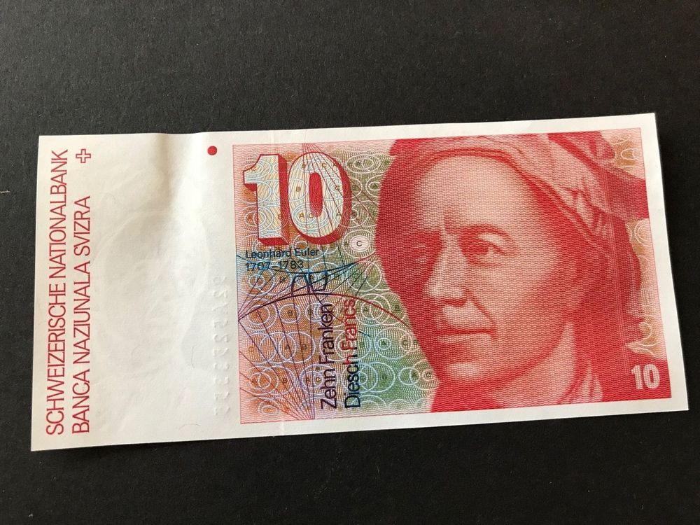 Alte 10 Franken CH-Note 1992 1
