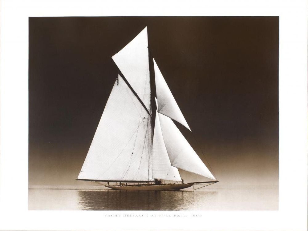 yacht reliance at full sail 1903