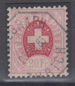 Schweiz. Telegraphenmarke Nr. 5 1