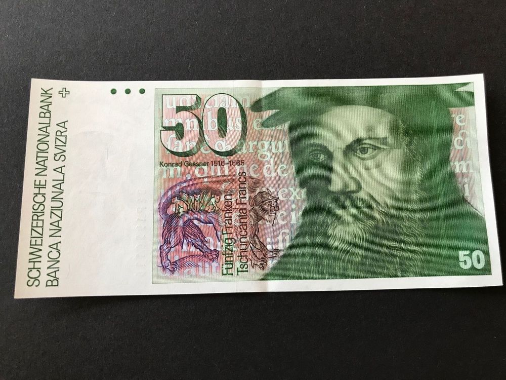 Schöne alte 50 Franken CH-Note 1