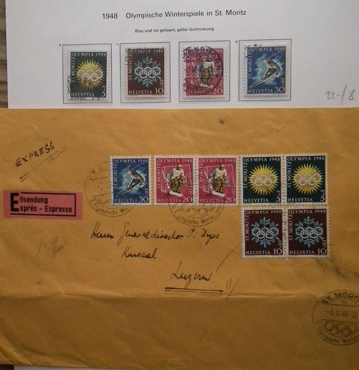 1948 Olympische Spiele St.Moritz Kaufen auf Ricardo