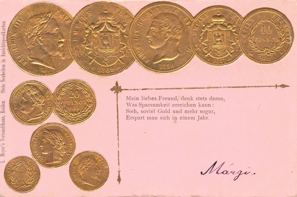 Karte Goldmünzen 1901 | Kaufen auf Ricardo