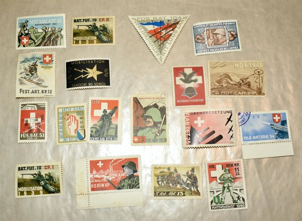 MILITÄR 2. WW Briefmarken LOT 1 1