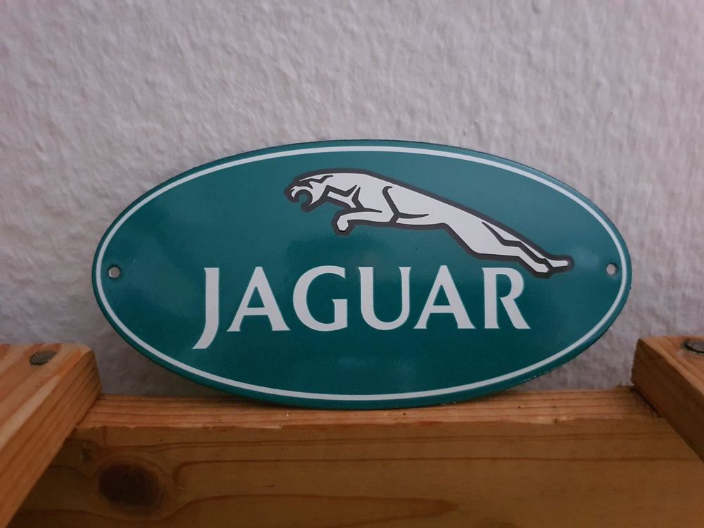 Emailschild JAGUAR Cars Logo, Emaille 1