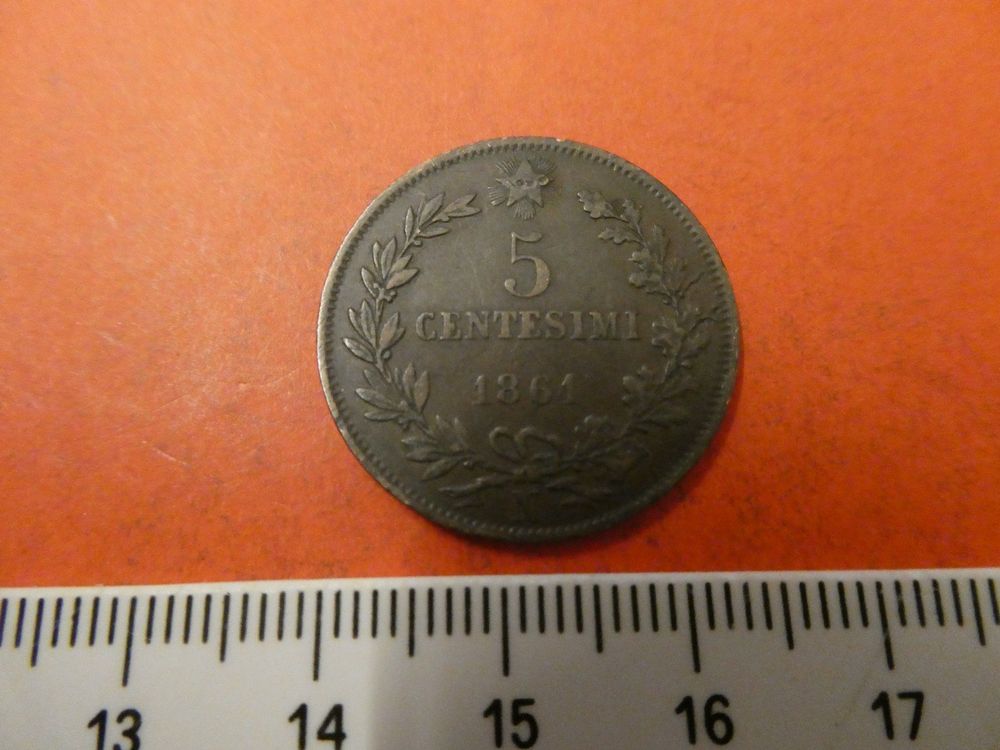 Italien 1861, 5 Centesimi 1