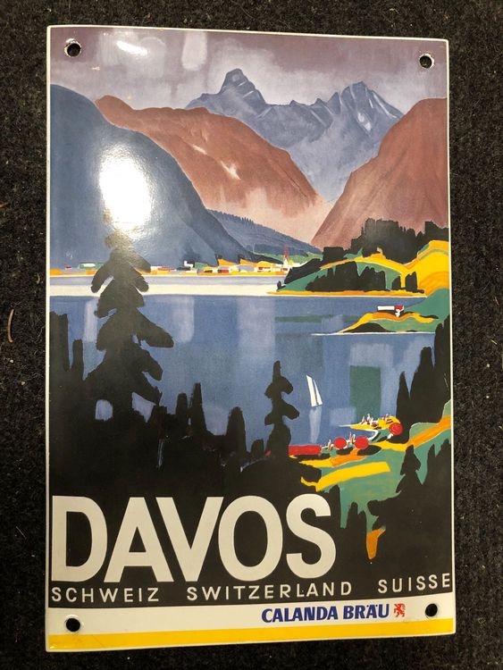 Davos Graubünden werbung Calanda bräu 1