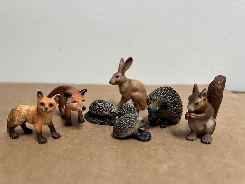 Schleich Waldtiere Fuchs Igel Hase | Kaufen auf Ricardo
