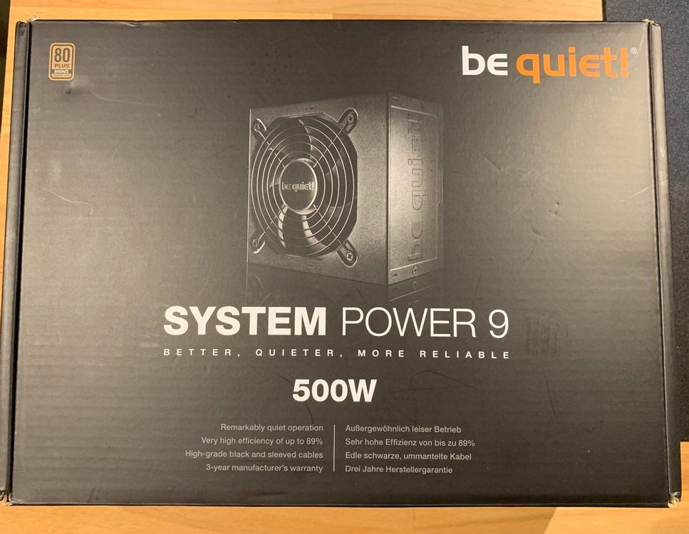 Блок питания be quiet system power 9 500w обзор