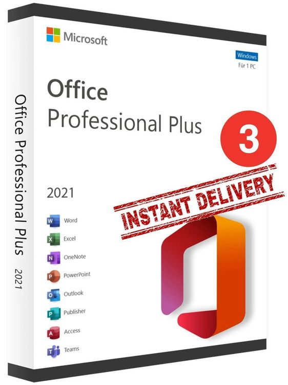 Microsoft Office 2021 Pro Plus für 3 PC 1