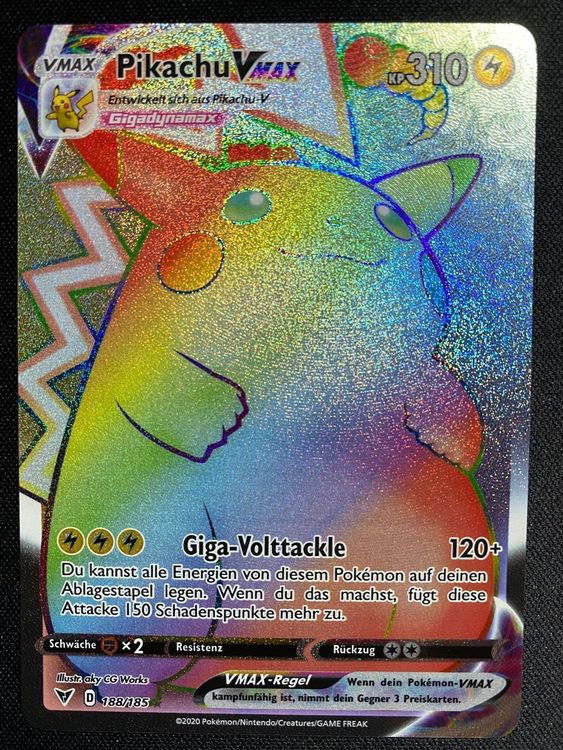 Rainbow Pikachu VMAX - 188/185 - DE | Kaufen auf Ricardo