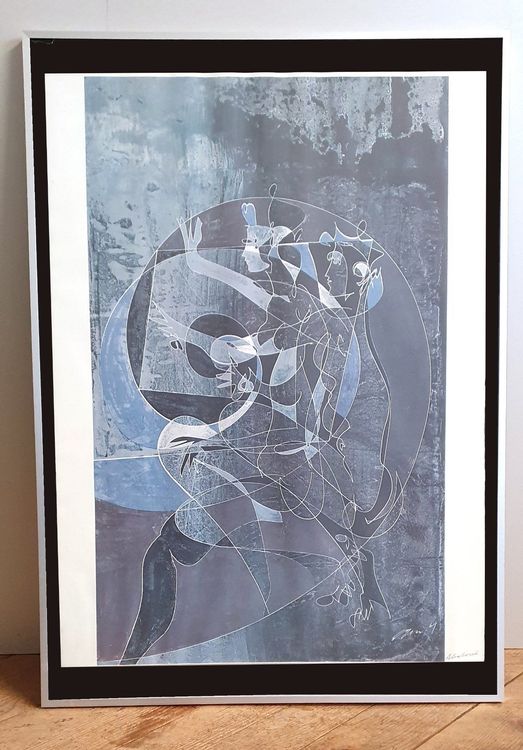 Hans Erni Bild in Alu-Rahmen 61 x 86cm 1