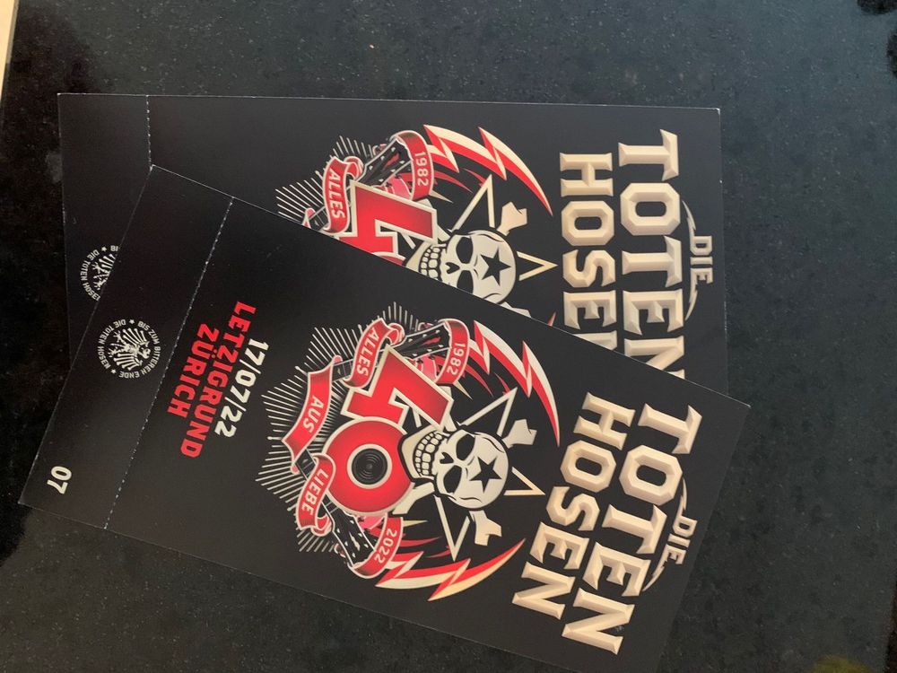 Tickets Die toten Hosen 2x Kaufen auf Ricardo